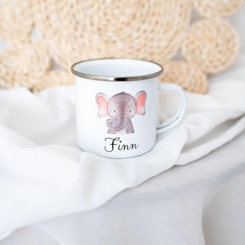 Children Mugs Enamel Mug Personalized Back to School Gift