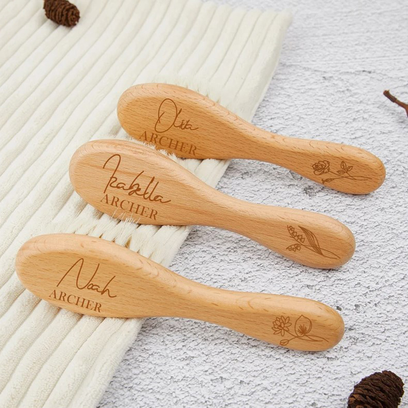 Personalized Baby Child Hairbrush Baby Gift for New Mom