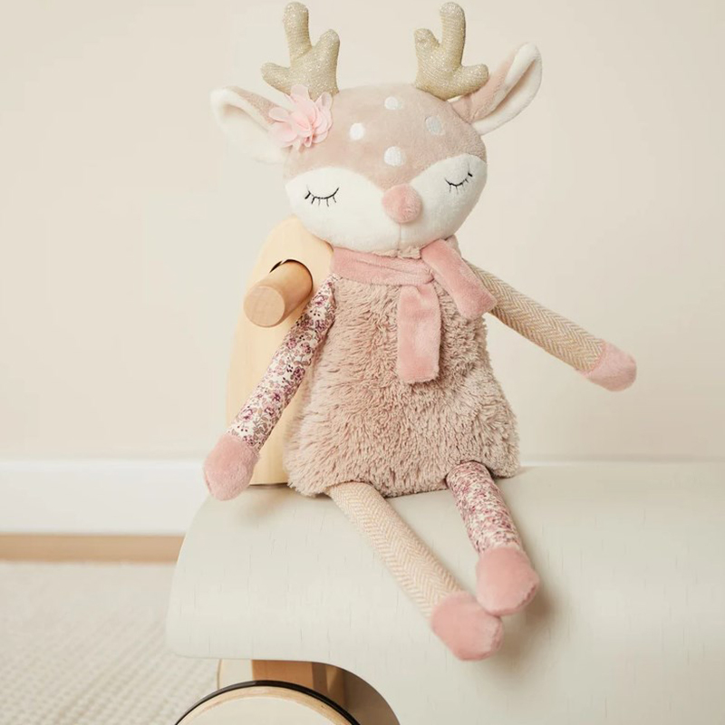 Personalized Deer Toy Baby Gift Birth Cuddly Toy with Name Stuffed Animals