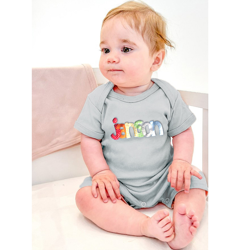Personalized Romper Toddler Romper Sunsuit with Name