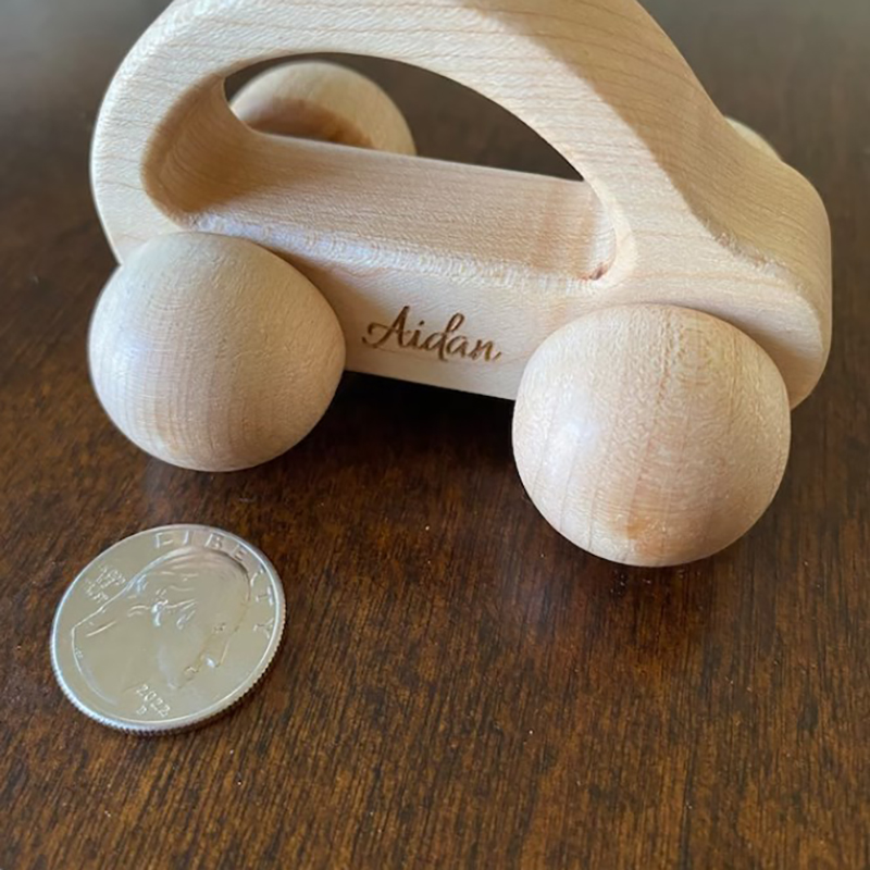 Personalized Wooden Car Imaginative Play Montessori Toy