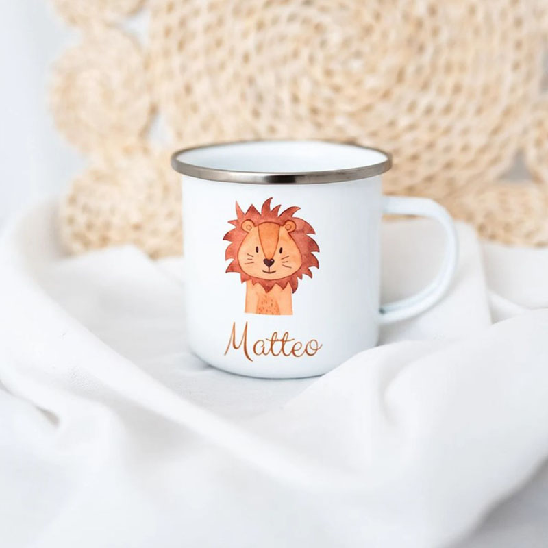 Children Mugs Enamel Mug Personalized Back to School Gift