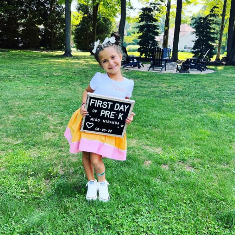 Personalized Girls Pencil Dress Girls First Day of School Dress