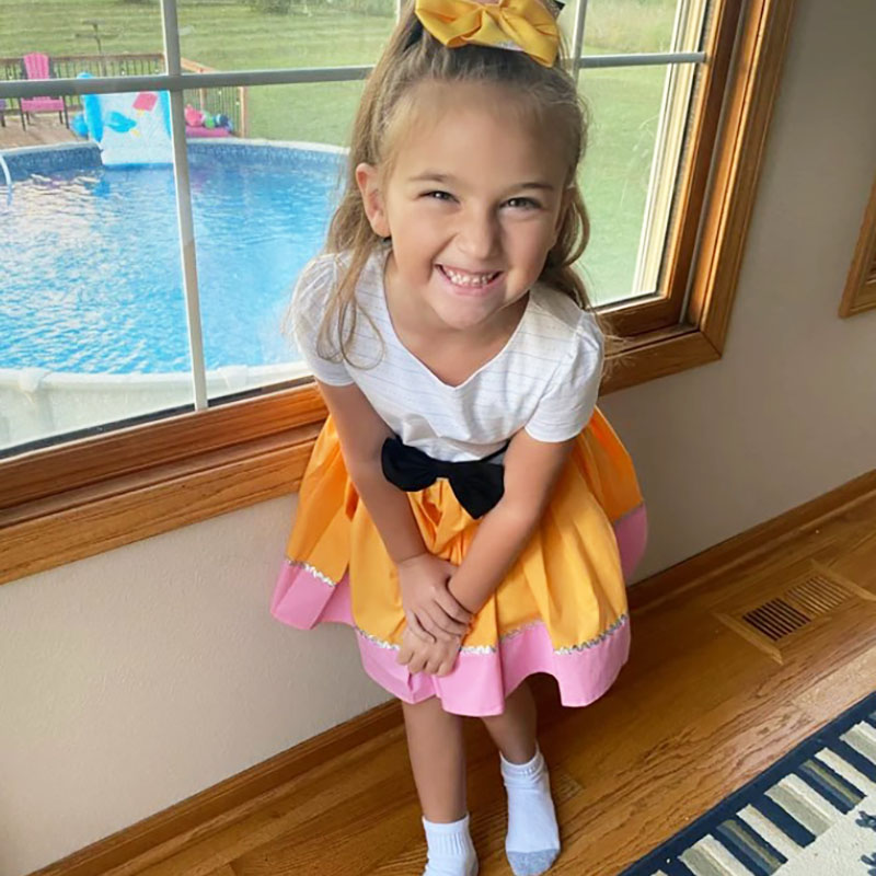 Personalized Girls Pencil Dress Girls First Day of School Dress