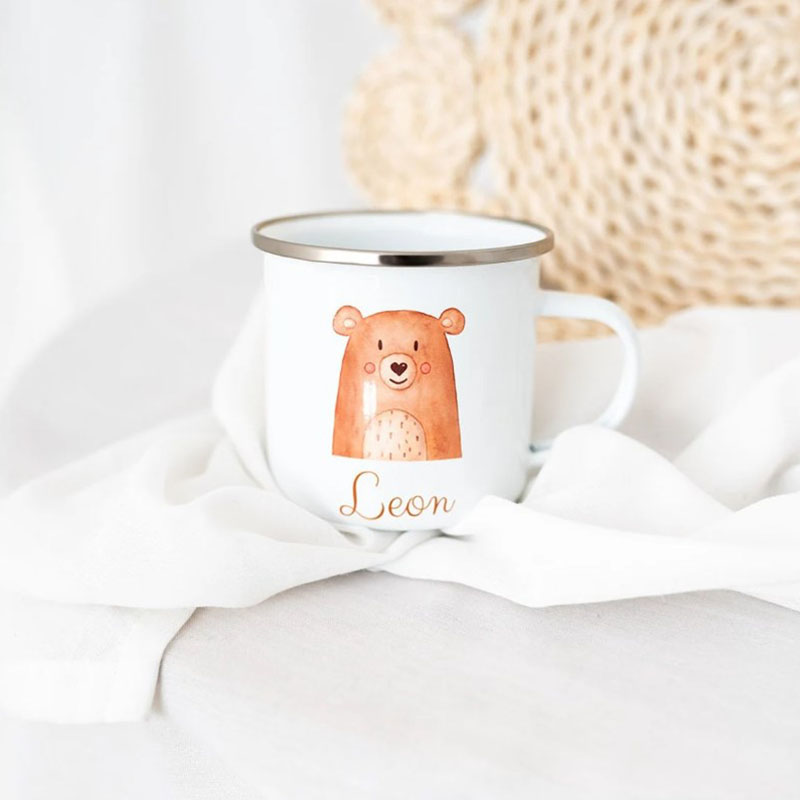Children Mugs Enamel Mug Personalized Back to School Gift
