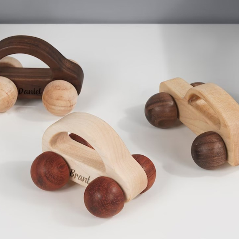 Personalized Wooden Car Imaginative Play Montessori Toy