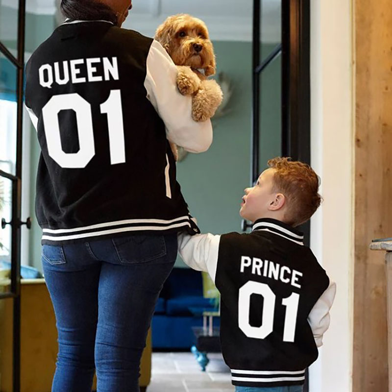Personalized Varsity Jacket Letterman Crown Jacket Kids-Adult, Custom Sports Jacket