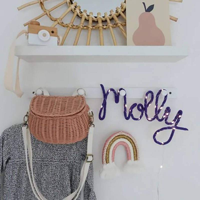 Knitted Name Light Handmade Fairy Lights Name Light Decoration