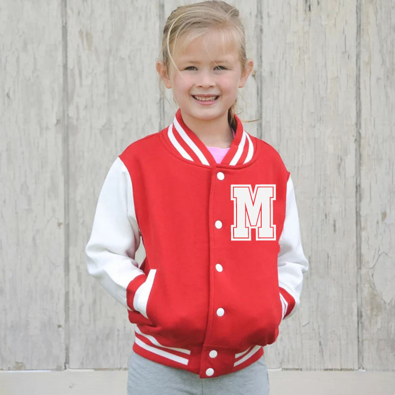 Personalized Varsity Jacket Letterman Crown Jacket Kids-Adult, Custom Sports Jacket