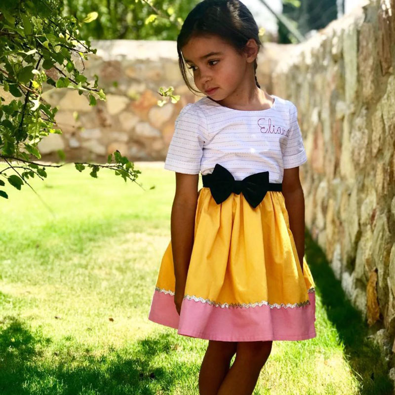Personalized Girls Pencil Dress Girls First Day of School Dress
