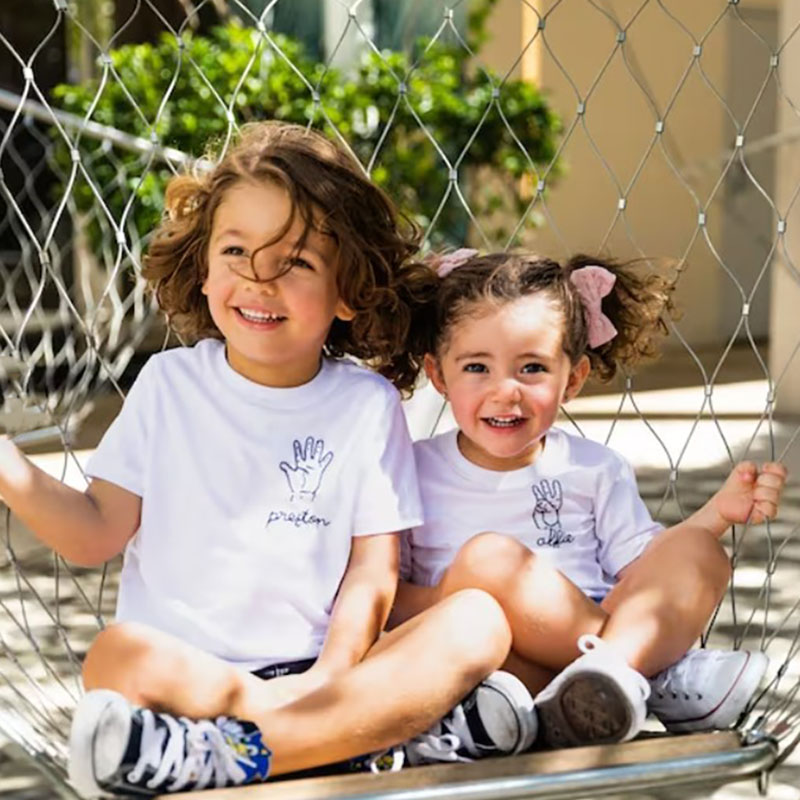 This Many Happy Birthday Tee Embroidery Shirt Custom Handmade Hand Holding Up Fingers