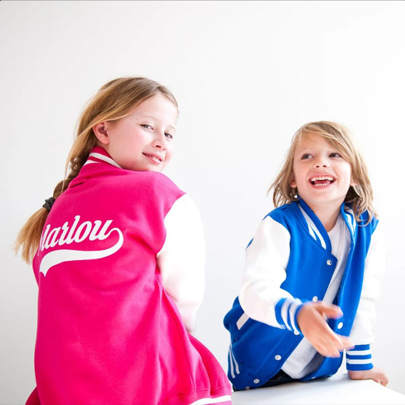 Personalized Varsity Jacket Letterman Crown Jacket Kids-Adult, Custom Sports Jacket
