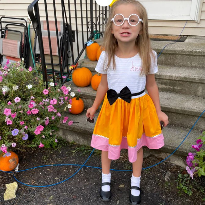 Personalized Girls Pencil Dress Girls First Day of School Dress