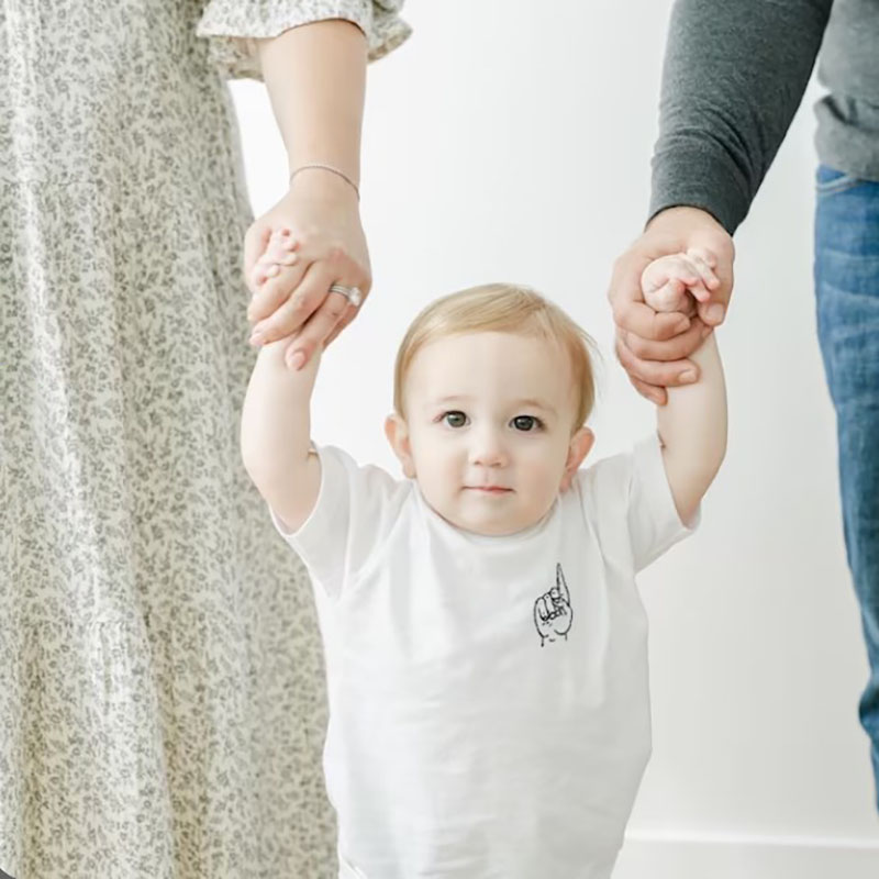 This Many Happy Birthday Tee Embroidery Shirt Custom Handmade Hand Holding Up Fingers