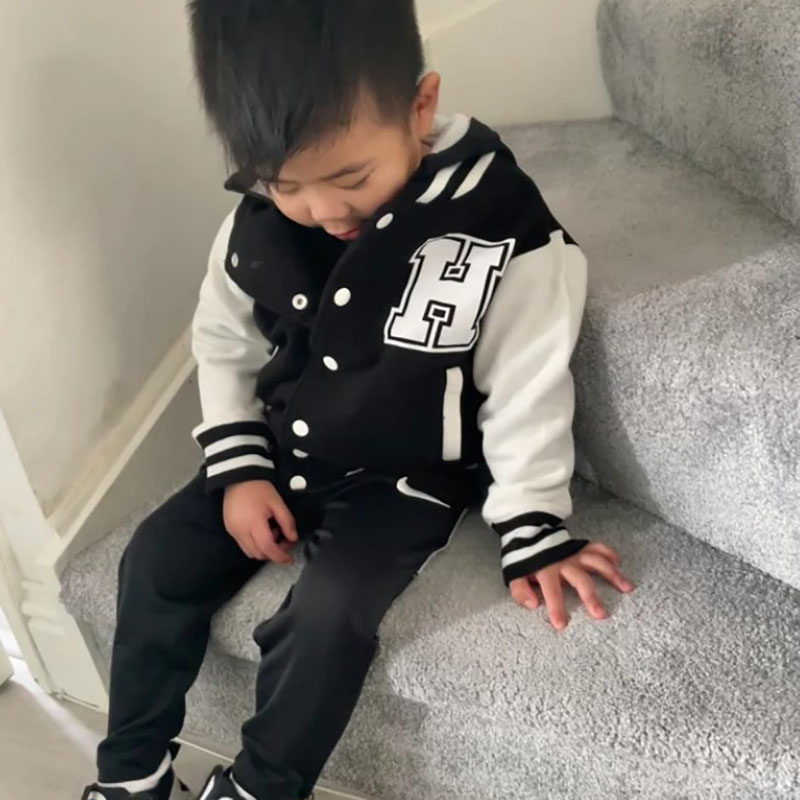 Personalized Varsity Jacket Letterman Crown Jacket Kids-Adult, Custom Sports Jacket