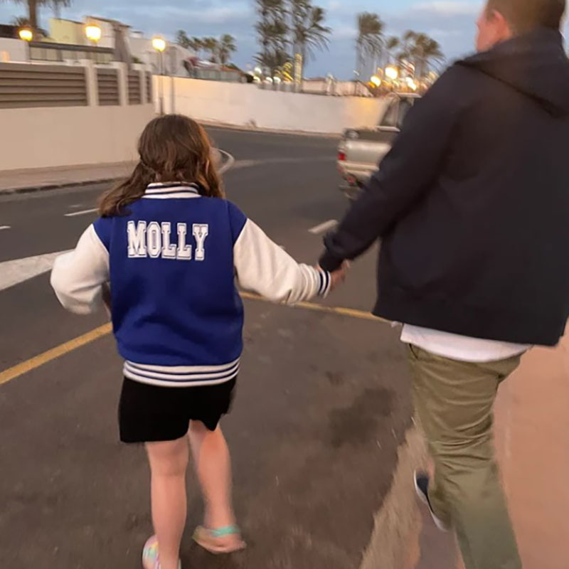 Personalized Varsity Jacket Letterman Crown Jacket Kids-Adult, Custom Sports Jacket