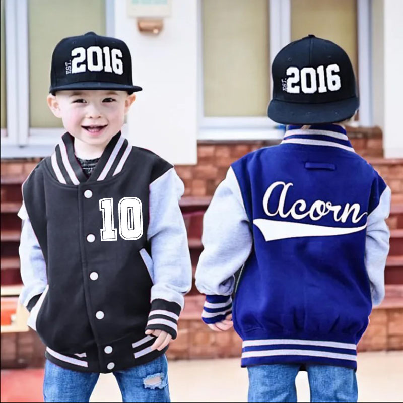 Personalized Varsity Jacket Letterman Crown Jacket Kids-Adult, Custom Sports Jacket
