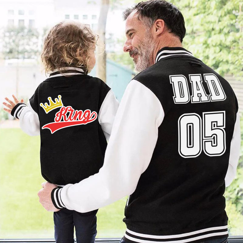 Personalized Varsity Jacket Letterman Crown Jacket Kids-Adult, Custom Sports Jacket