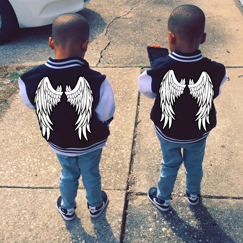 Personalized Heart Angel Wing Varsity Jacket Kids-Adult, Sports Jacket