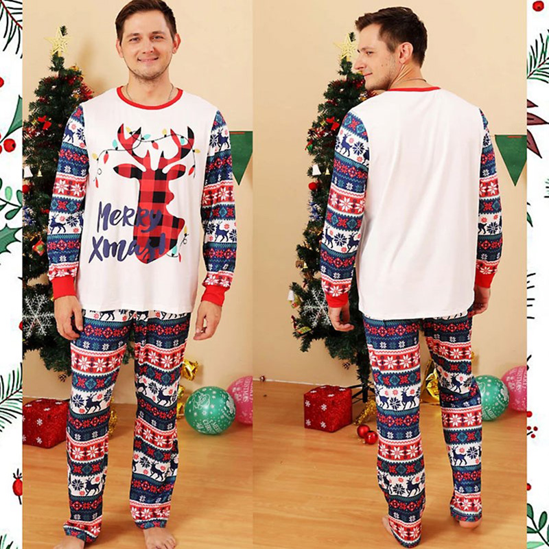 [Adult Pajamas]Christmas Outfit for Family Xmas Pyjamas Hoilday Papa Mama Pajamas Matching