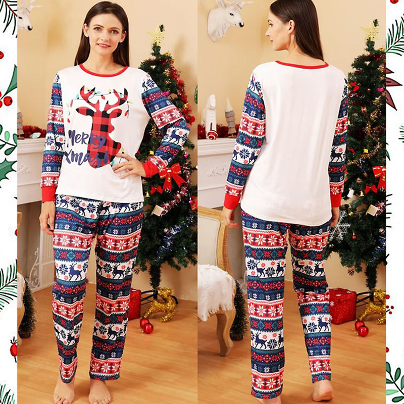 [Adult Pajamas]Christmas Outfit for Family Xmas Pyjamas Hoilday Papa Mama Pajamas Matching