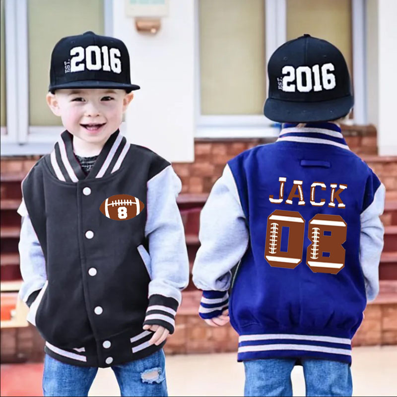 Custom Football Name Varsity Jacket Kids-Adult, Sports Jacket