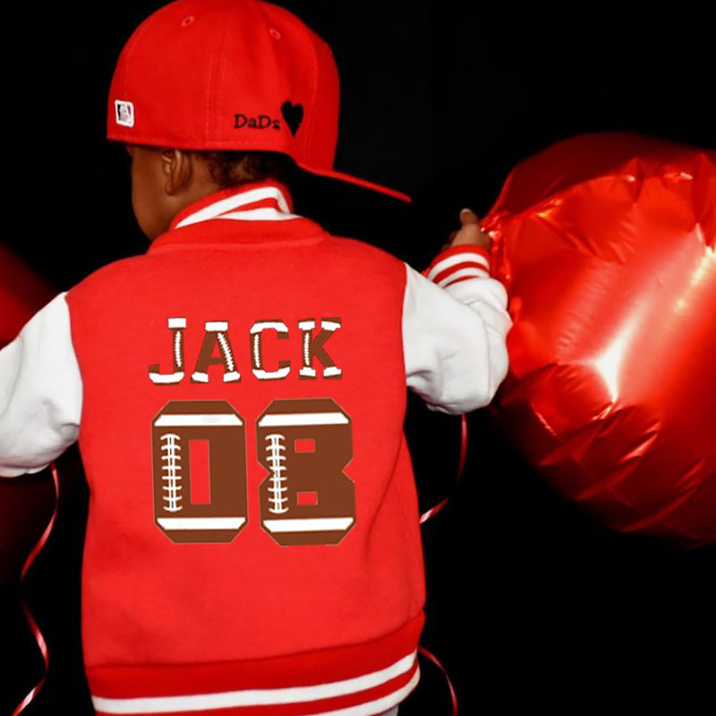 Custom Football Name Varsity Jacket Kids-Adult, Sports Jacket