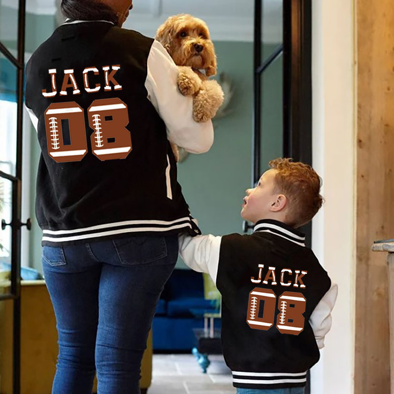 Custom Football Name Varsity Jacket Kids-Adult, Sports Jacket