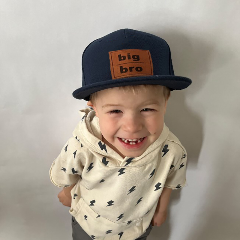 Personalized Infant Hat Big Bro Sis Engraved Toddler Hat 