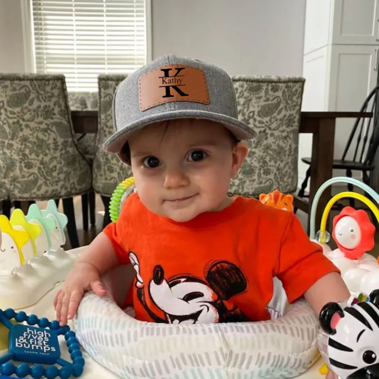 Custom Toddler Hat Personalized Infant Hat Engraved Toddler Hat 