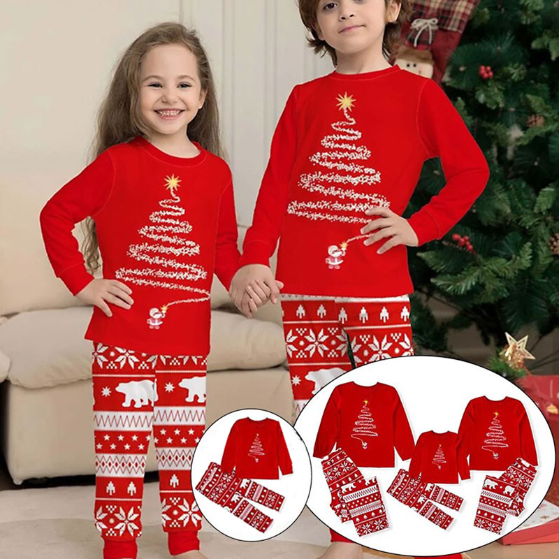 [Kid Pajamas]2023 Christmas Family Pajamas Set Hoilday Kids Pajamas Kidclothe