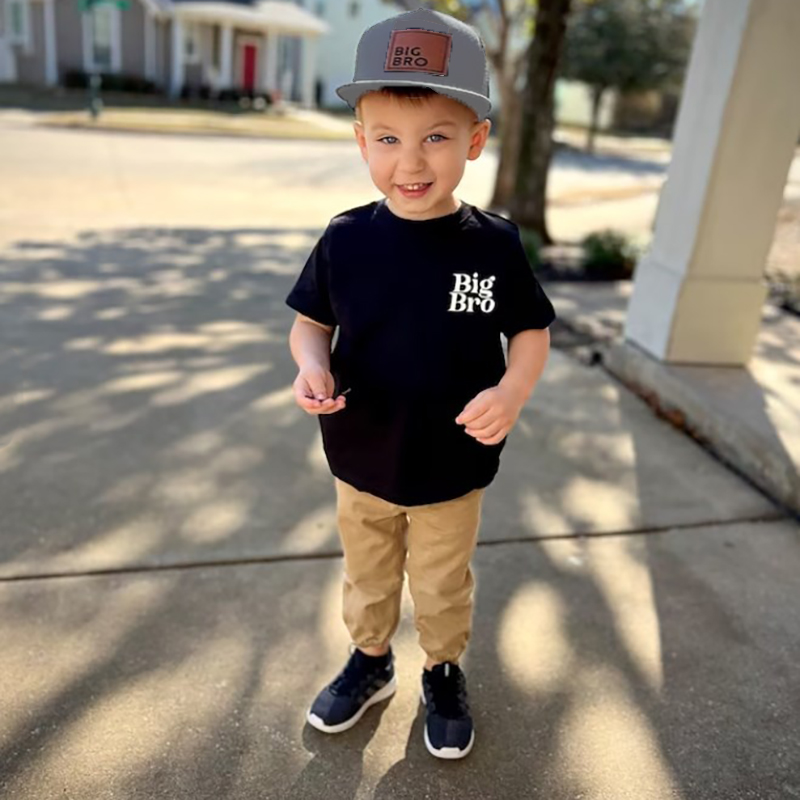 Personalized Infant Hat Big Bro Sis Engraved Toddler Hat 