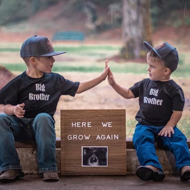 Personalized Infant Hat Big Bro Sis Engraved Toddler Hat 