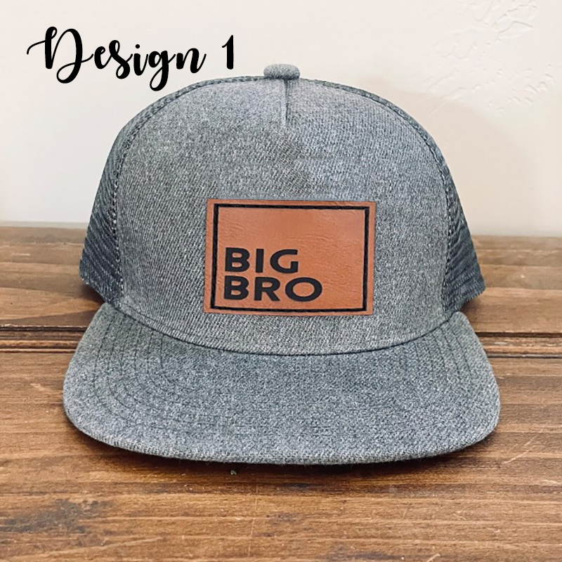 Personalized Infant Hat Big Bro Sis Engraved Toddler Hat 