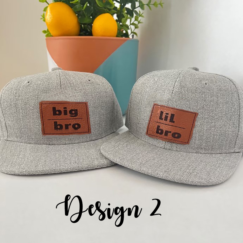 Personalized Infant Hat Big Bro Sis Engraved Toddler Hat 