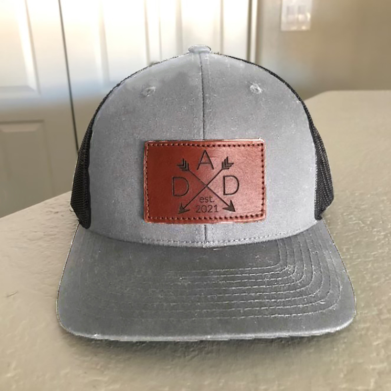 Engraved Dad or Son Baseball Cap, Custom Summer Outdoor Mesh hat