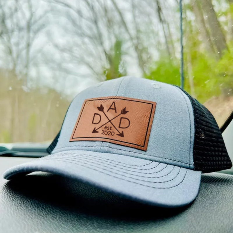 Engraved Dad or Son Baseball Cap, Custom Summer Outdoor Mesh hat