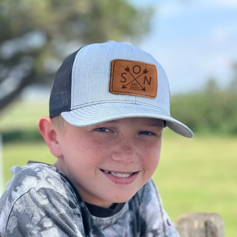 Engraved Dad or Son Baseball Cap, Custom Summer Outdoor Mesh hat