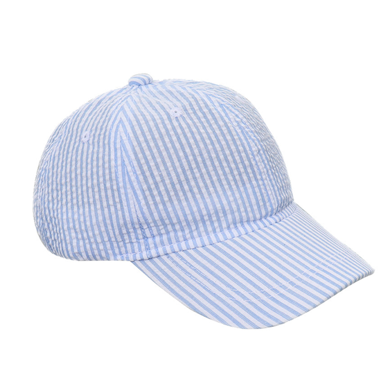 Personalized Kids Seersucker Baseball Hat,Custom Toddler Hats