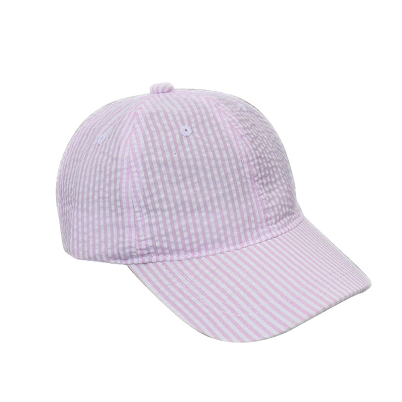 Personalized Kids Seersucker Baseball Hat,Custom Toddler Hats