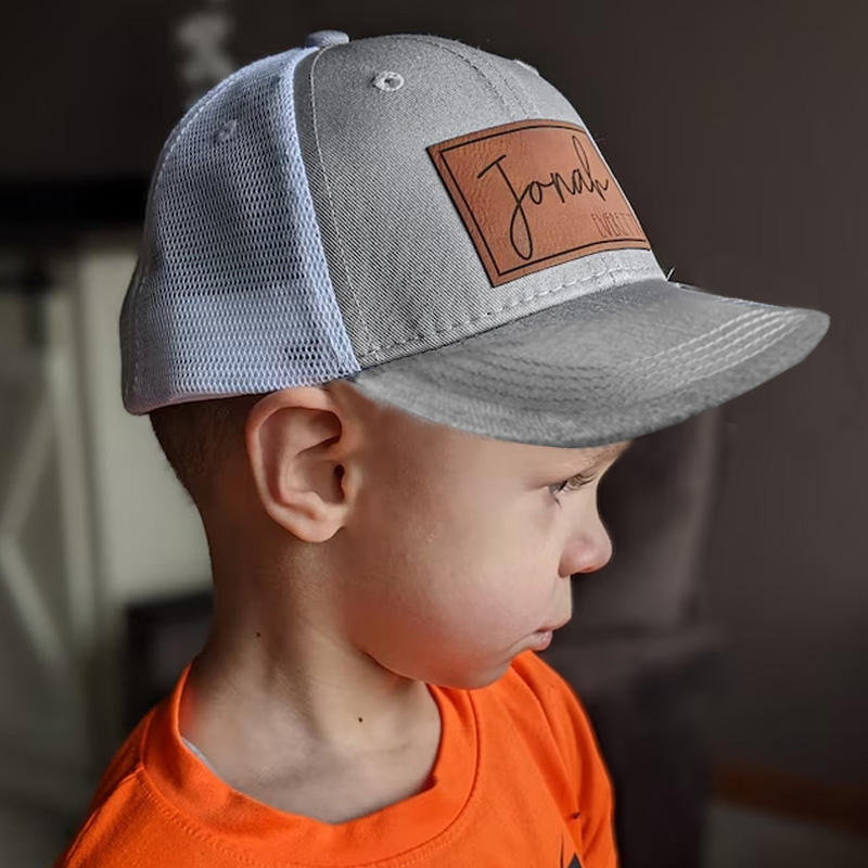 Engraved Daddy and Me Baseball Cap, Custom Summer Outdoor Mesh hat