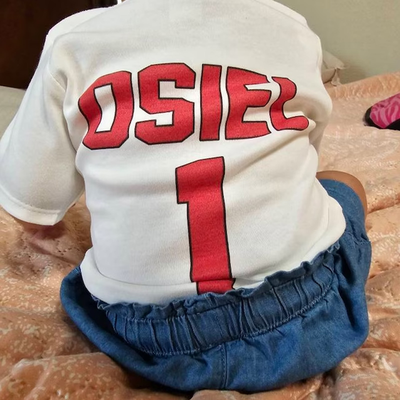 Personalized Sport Jersey Baby Bodysuit for Infant Boys and Girls