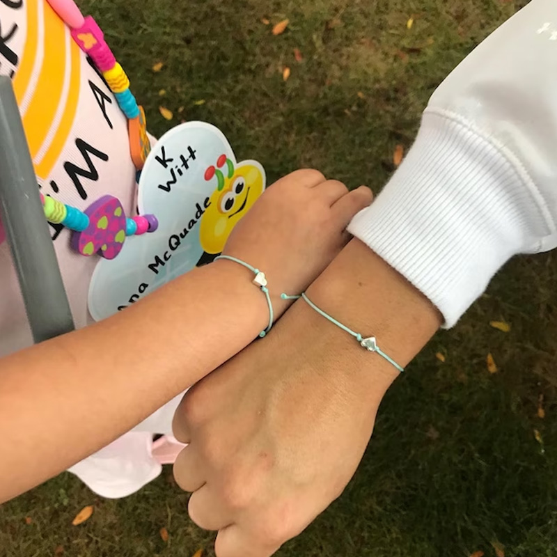 First Day of Kindergarten Mommy and Me Matching Bracelets, Anxiety Gift