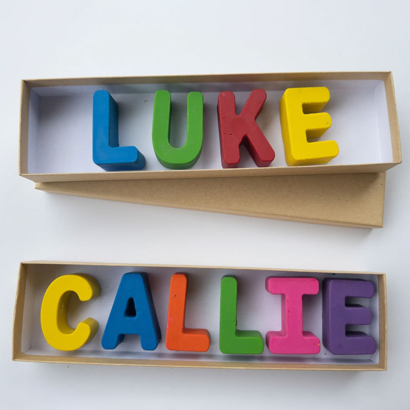 Personalized Name Crayon, Crayon Name Gift Set, Kids Gift