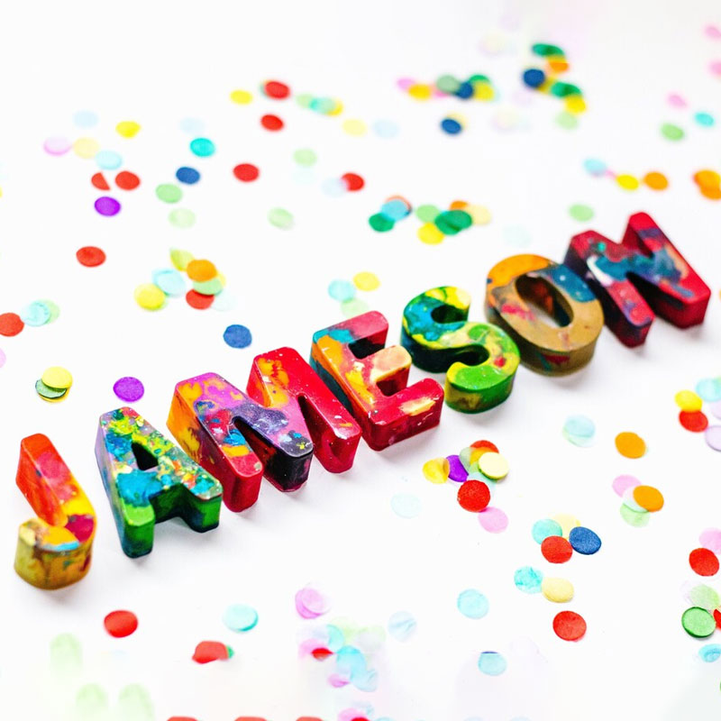 Kids NAME Crayons, Alphabet Name Crayon Toys in a Gift Box