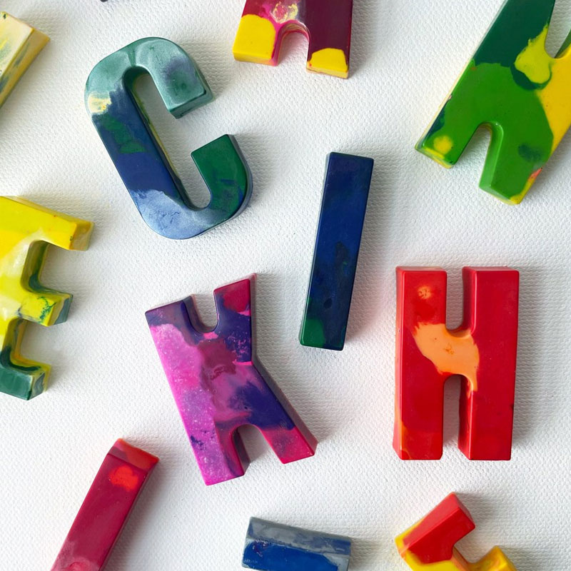 Kids NAME Crayons, Alphabet Name Crayon Toys in a Gift Box