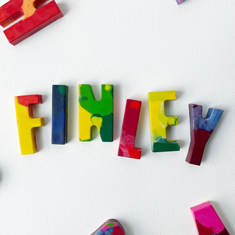 Kids NAME Crayons, Alphabet Name Crayon Toys in a Gift Box