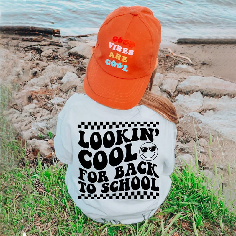 Lookin' Cool for Back to School Kids T-shirt, First Day of School Gift