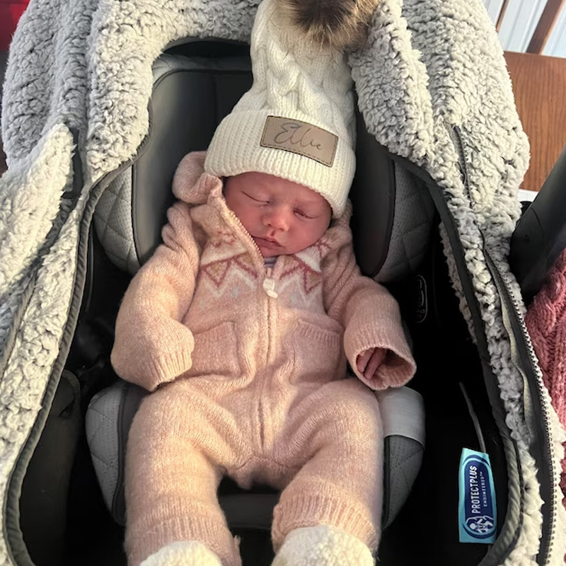 Personalised Toddler-Adult Beanie, Engraved Matching Beanie