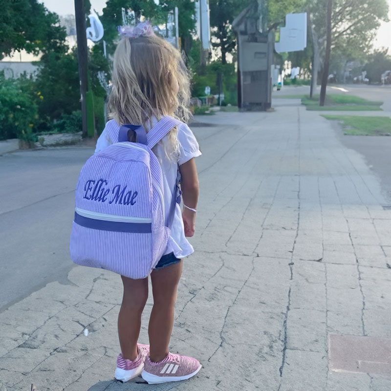 Monogramed Name Toddler Shool Backpack, Personalized School Supply